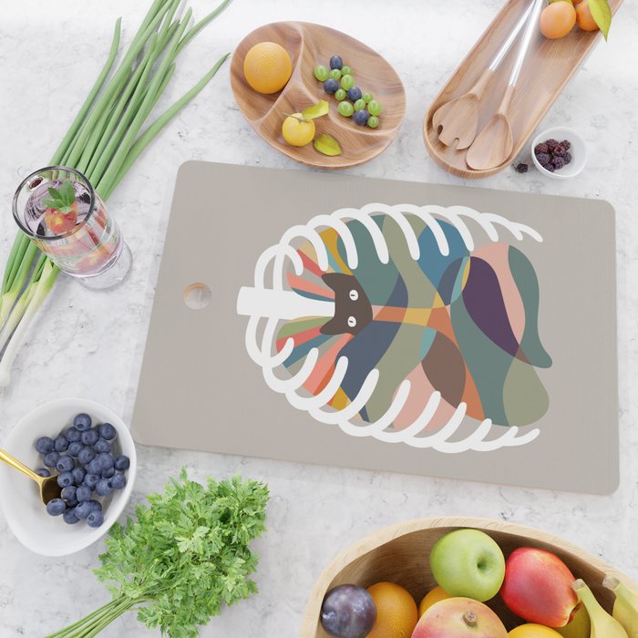 Cat Landscape 107: Here Comes the Cat Cutting Board Gallery Image 2