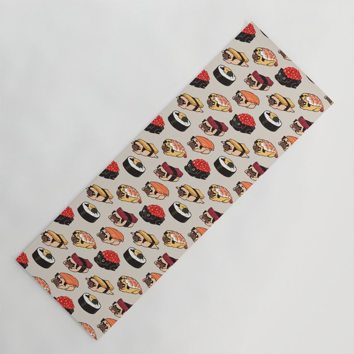 Sushi Pug Yoga Mat Gallery Image 1