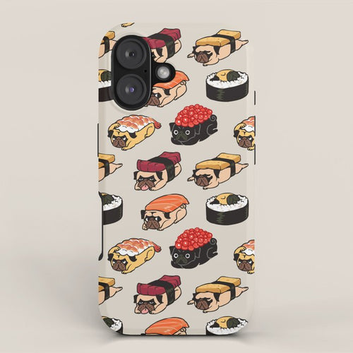 Sushi Pug Iphone Case Gallery Image 1