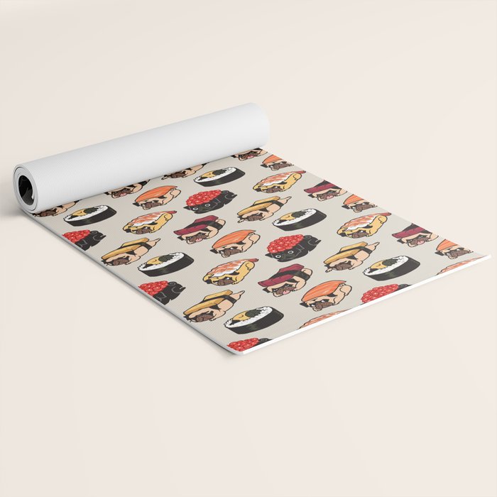 Sushi Pug Yoga Mat Gallery Image 2