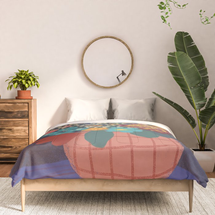 Floral still life Comforter Gallery Image 3