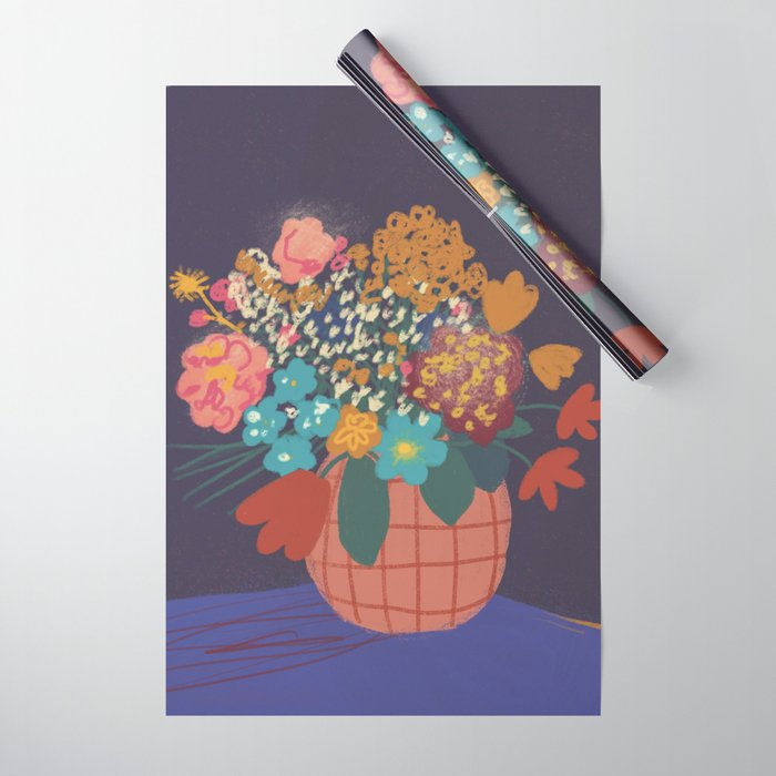 Floral still life Wrapping Paper Gallery Image 1