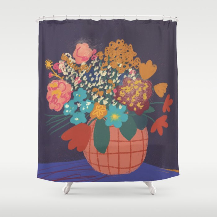 Floral still life Shower Curtain Gallery Image 1