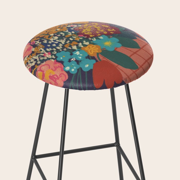 Floral still life Stool Gallery Image 2
