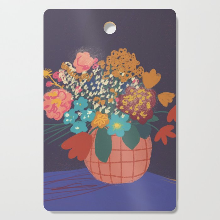 Floral still life Cutting Board Gallery Image 1