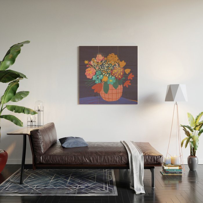 Floral still life Wood Wall Art Gallery Image 2