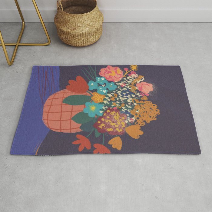 Floral still life Rug Gallery Image 1