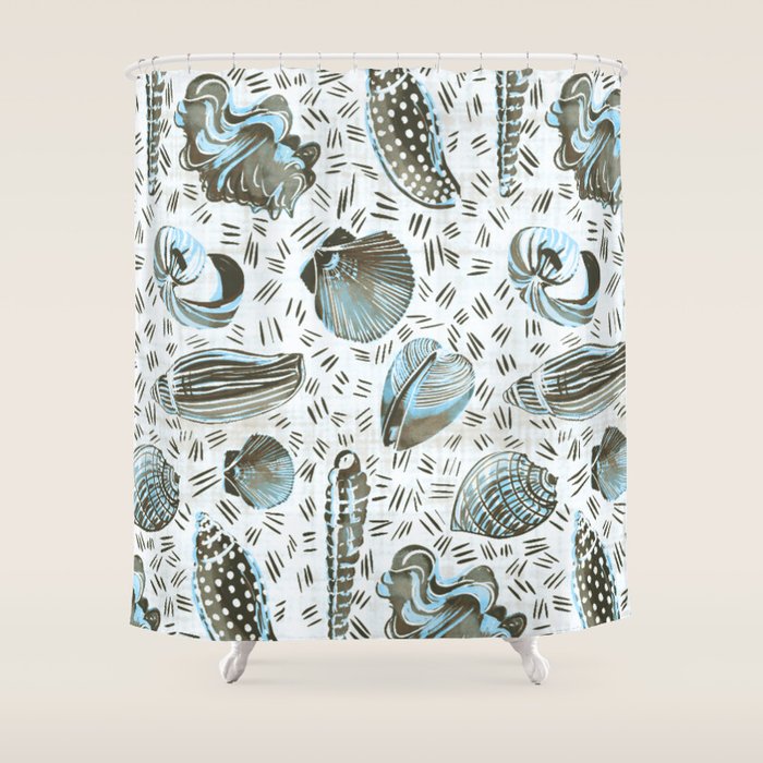 The naturalist among us - shell story Shower Curtain Gallery Image 1