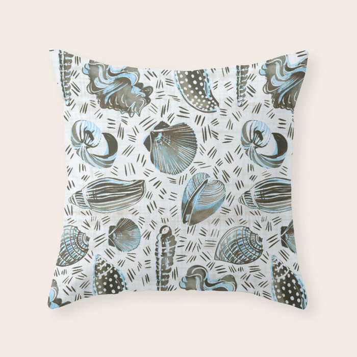 The naturalist among us - shell story Throw Pillow Gallery Image 6
