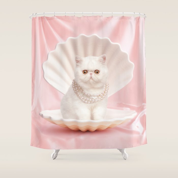 Mrs Pearls Shower Curtain Gallery Image 1
