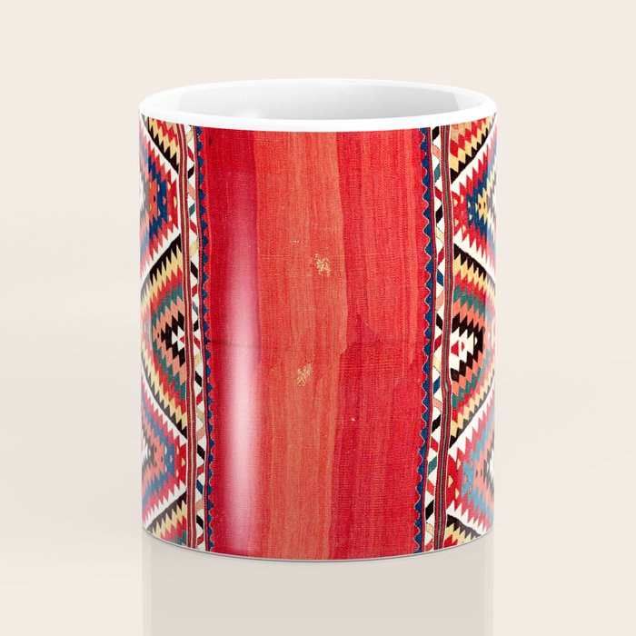 Fethiye  Antique Turkish Kilim Camel Trapping Print Coffee Mug Gallery Image 4