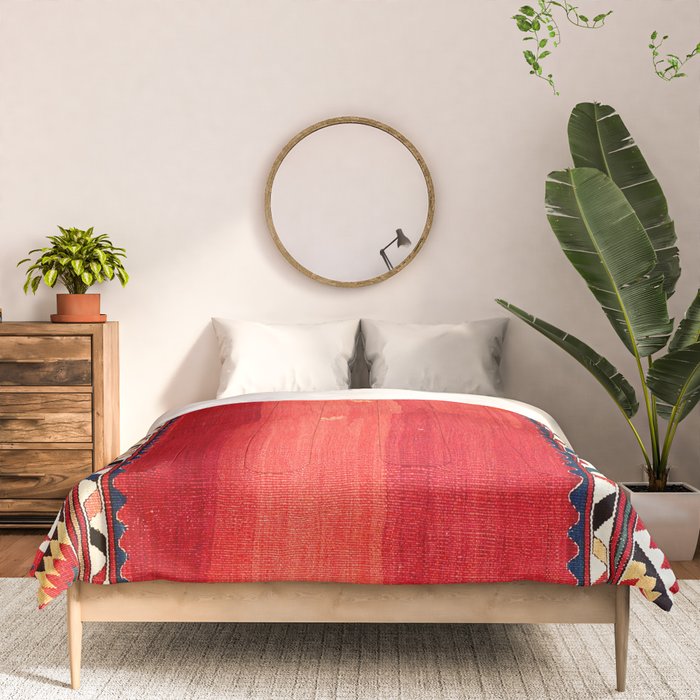 Fethiye  Antique Turkish Kilim Camel Trapping Print Comforter Gallery Image 3