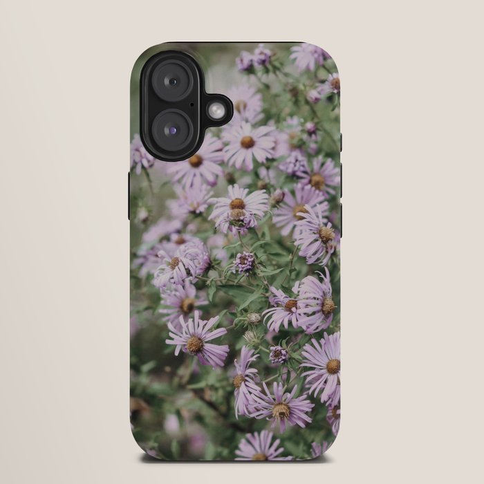 Joyful Little Flowers x purple modern botanical photograph iPhone Case Gallery Image 9