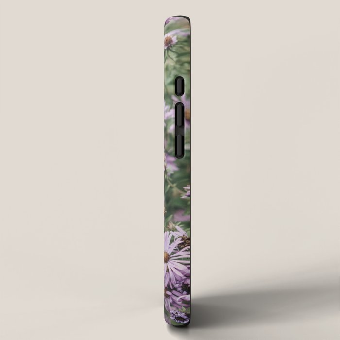 Joyful Little Flowers x purple modern botanical photograph iPhone Case Gallery Image 2