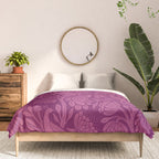 Peacock Dreams - berry Comforter Gallery Image 3