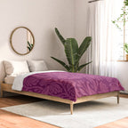 Peacock Dreams - berry Comforter Gallery Image 2