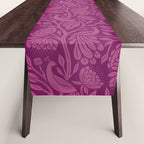 Peacock Dreams - berry Table Runner Gallery Image 1
