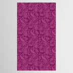 Peacock Dreams - berry Tablecloth Gallery Image 2