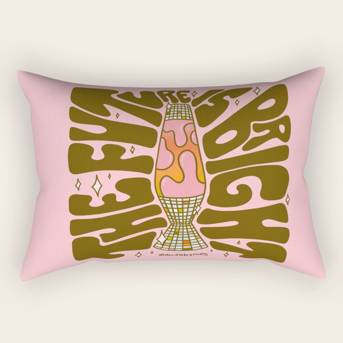 The Future Is Bright Rectangular Pillow Gallery Image 1