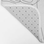 Two Minimal Roses Bath Mat Gallery Image 2