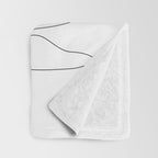 Two Minimal Roses Throw Blanket Gallery Image 3