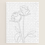 Two Minimal Roses Jigsaw Puzzle Gallery Image 1