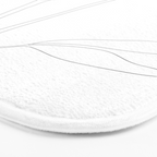Two Minimal Roses Bath Mat Gallery Image 3