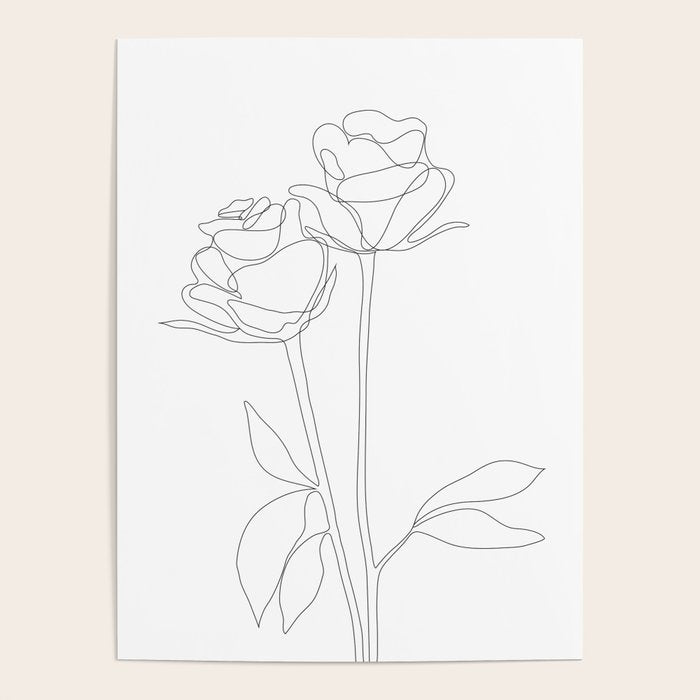 Two Minimal Roses Poster Gallery Image 4