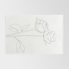 Two Minimal Roses Rug Gallery Image 2