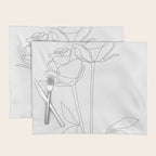 Two Minimal Roses Placemat Gallery Image 1