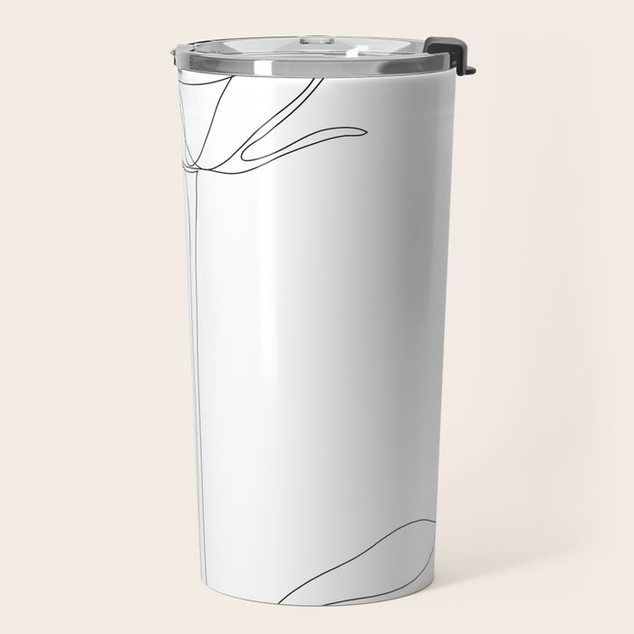 Two Minimal Roses Travel Mug Gallery Image 2
