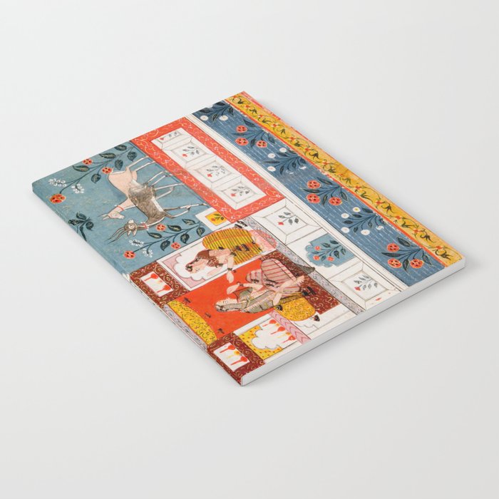The Lonely Heroine with her Friend Indian Painted Illustration Notebook Gallery Image 2