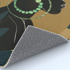 Abstract Art Tropical Girl Rug Gallery Image 4