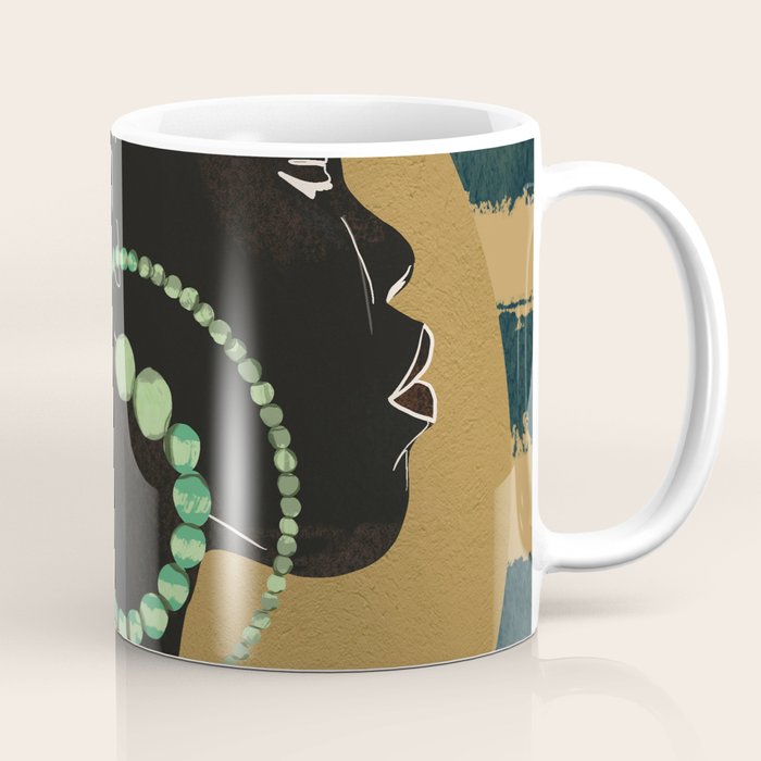Abstract Art Tropical Girl Coffee Mug Gallery Image 1