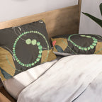 Abstract Art Tropical Girl Pillow Sham Gallery Image 2
