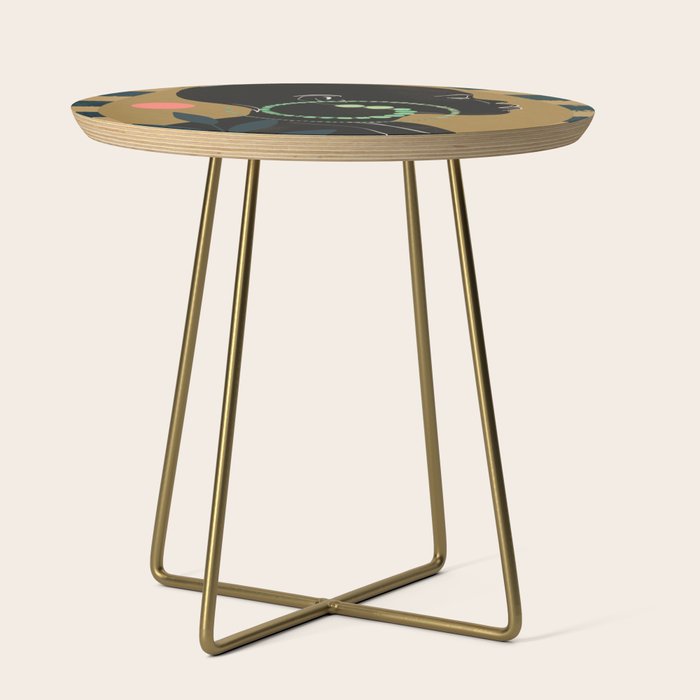 Abstract Art Tropical Girl Side Table Gallery Image 1