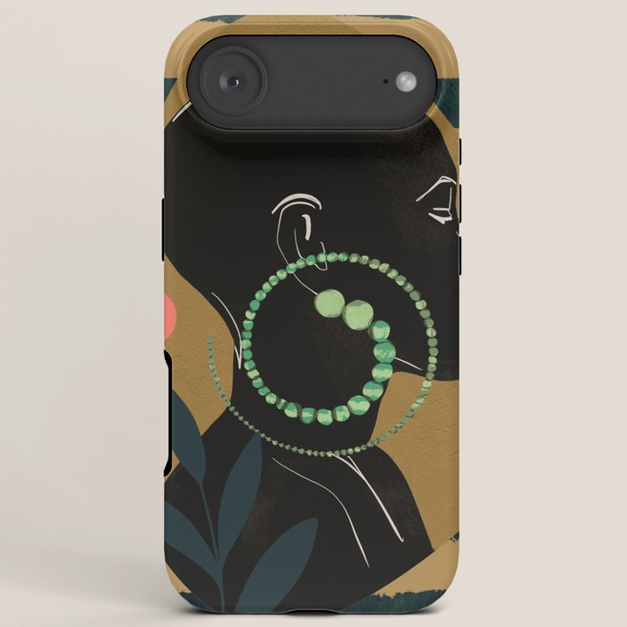 Abstract Art Tropical Girl iPhone Case Gallery Image 6