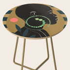Abstract Art Tropical Girl Side Table Gallery Image 2