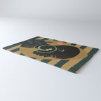 Abstract Art Tropical Girl Rug Gallery Image 3