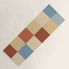 Bold Retro Checks Pattern - Large XX Yoga Mat Gallery Image 1