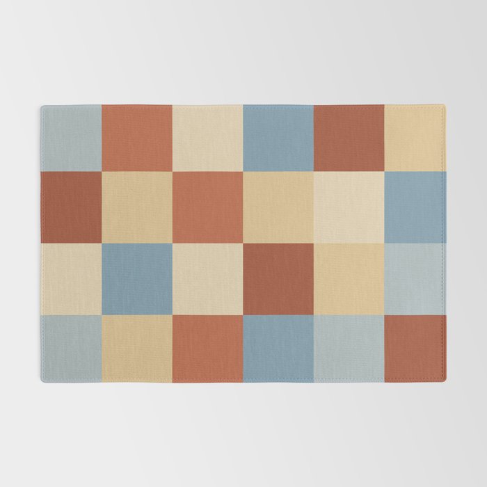 Bold Retro Checks Pattern - Large XX Rug Gallery Image 2