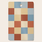 Bold Retro Checks Pattern - Large XX Cutting Board Gallery Image 1