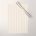 Lines #5 (Cream & Chocolate) Wrapping Paper Gallery Image 1