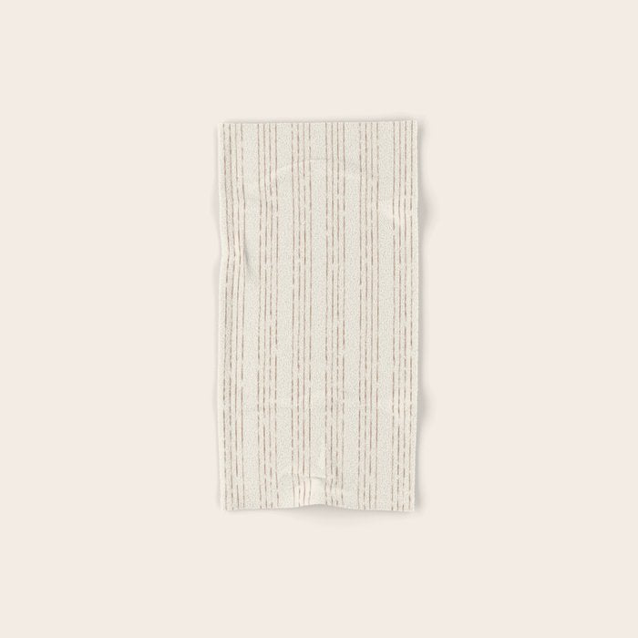 Lines #5 (Cream & Chocolate) Bath Towel Gallery Image 1