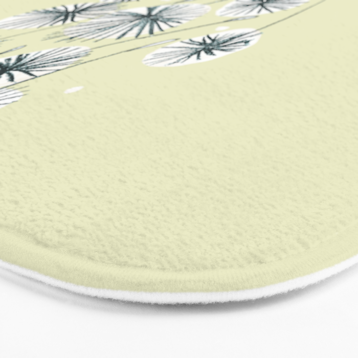 Lion on dandelion Bath Mat Gallery Image 3