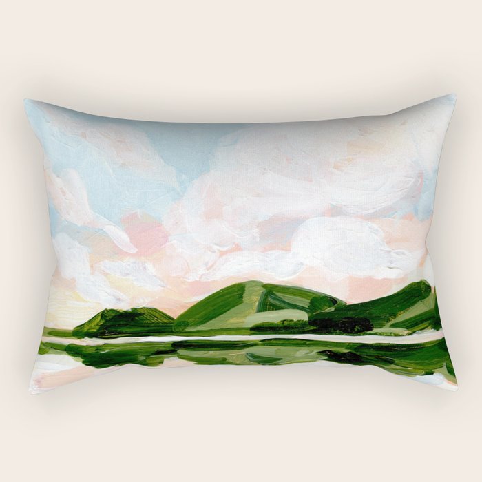 Mirrored Landscape Rectangular Pillow Gallery Image 2