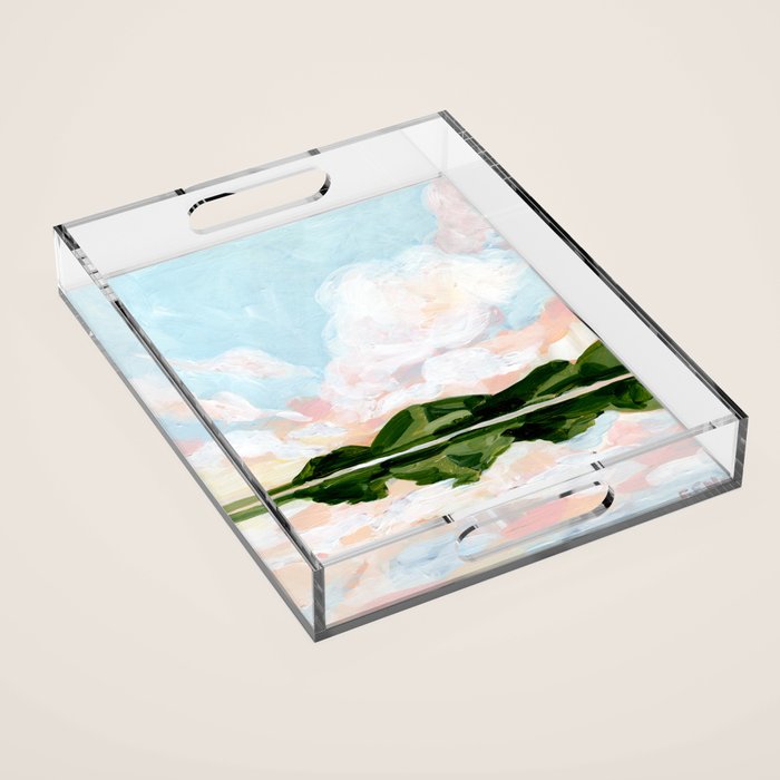 Mirrored Landscape Acrylic Tray Gallery Image 1
