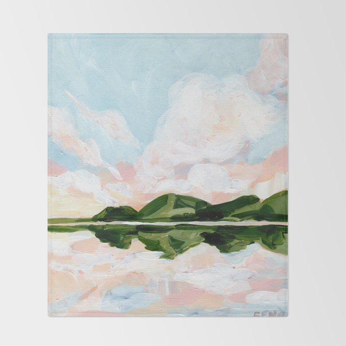 Mirrored Landscape Throw Blanket Gallery Image 2