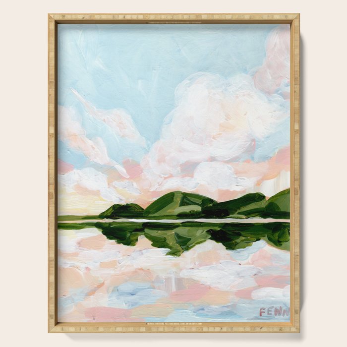 Mirrored Landscape Serving Tray Gallery Image 1