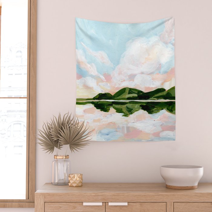 Mirrored Landscape Wall Tapestry Gallery Image 2
